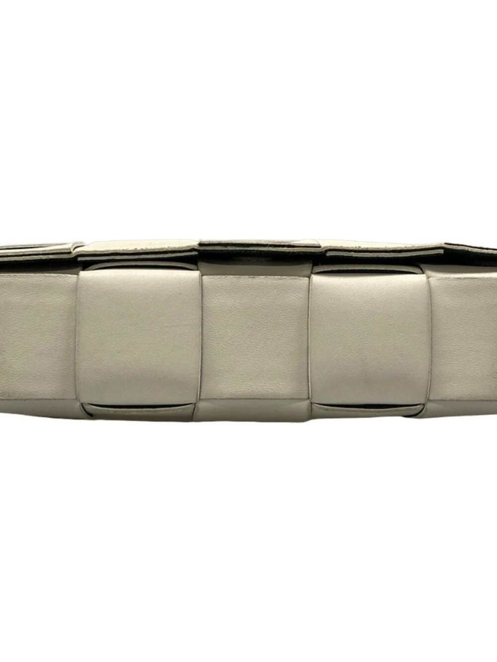 BOTTEGA VENETA Cassette White Leather Shoulder Bag - Picture 6 of 14